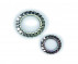 Arandela con dientes exteriores superpuestos « forma plana » NFE 27624 30mm acero cincado blanco 5µ EVENTAIL