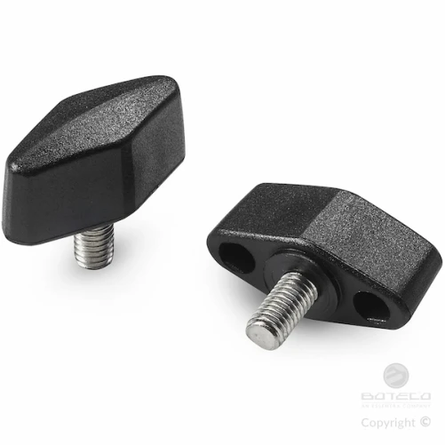 BOUTON PAPILLON FILETE REF L751-48M6X40