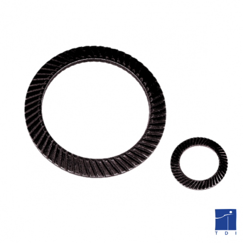 Arandela cónica doble dentada « VS » tipo 16mm de acero XC75 bruñido