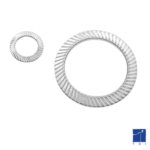 22mm doble muesca arandela cónica tipo « S » acero zincado blanco libre de cromo 6