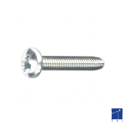 Vis autoformeuse à métaux tête cylindrique bombée 6 lobes Internes DIN 7500C TORX M3 X 0.50 X 10mm acier cémenté zingué blanc