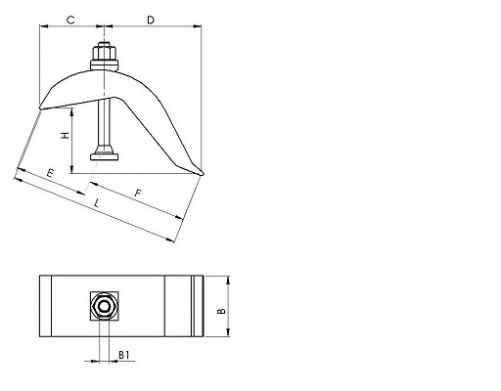 Pinza larga ajustable n°2807 21mm X 175mm acero forjado, tratado térmicamente y templado