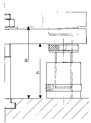 Gato de cuña n°2025 100mm acero