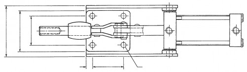 Pinza neumática de acero KAKUTA® AC 100-SL