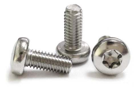 Tornillos metálicos, cabeza avellanada ovalada, 6 lóbulos internos ISO 7045 M4 X 0,70 X 10mm Acero inoxidable A4