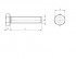 Tornillo de cabeza hexagonal totalmente roscado DIN 933 M14 X 2,00 X 60mm acero inoxidable A4-70