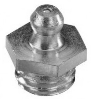 Engrasador hidráulico recto DIN 71412 1/8 GAS acero inoxidable 303 + bola de acero inoxidable 301