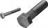 ANSI B.18.2 1/2 NC-13 roscas X 2 acero inoxidable 316L-80 BUMAX 88® tornillo de cabeza hexagonal parcialmente roscado