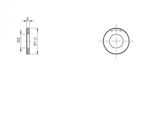 Arandela plana ISO 7089 22mm Acero inoxidable 316L BUMAX 88