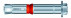 Perno de seguridad SZ-S 12mm X 0mm X 75mm acero zincado MKT® (MKT®)