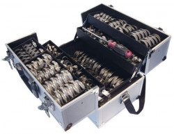 caja surtida de abrazaderas multidimensionales para banda de 9 mm y 12 mm
