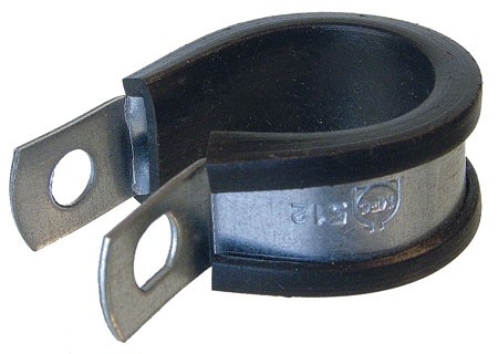 Abrazadera para tubos de 13 mm de ancho Ø3,2 a 4,8 mm de acero galvanizado