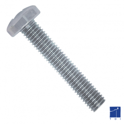Tornillos de cabeza cilíndrica oval DIN 7500C acero cementado zincado blanco