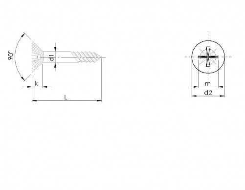 Pozidrive tornillos avellanados para madera DIN 7997 M3.5 X 30mm acero zincado blanco