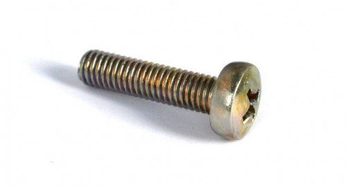 Tornillos de cabeza ovalada Pozidrive ISO 7045 M3 X 0,50 X 16mm acero zincado blanco