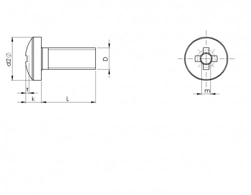 Tornillo de cabeza plana DIN 7981 M2.9 x n°4 X 13mm acero zincado blanco