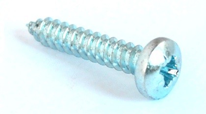 Tornillo de cabeza plana DIN 7981 M2.9 x n°4 X 13mm acero zincado blanco