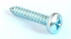 Tornillo de cabeza troncocónica DIN 7981 M3.9 x n°7 x 19mm acero zincado blanco