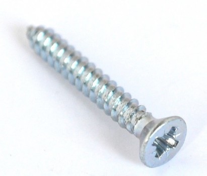 Tornillo de cabeza avellanada Pozidrive DIN 7982 M3.5 N°6 X 25mm acero zincado blanco