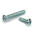 Tornillo autorroscante cabeza abovedada para plástico N°8 X 16 roscas X 20 mm acero zincado blanco REF PTWZPAN4290ZC