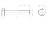 Tornillo de cabeza hexagonal parcialmente roscado ISO 4014 M12 X 1,75 X 60mm cl.10.9