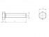 Tornillo de cabeza hexagonal totalmente roscado DIN 961 M10 X 1,25 X 35mm cl.10.9