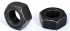 Tuerca hexagonal ISO 4032 M10 X 1.50 acero dulce zincado negro